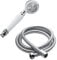 Taps2Traps® Victorian Style Traditional Shower Handset White & Chrome Bathroom Hand Held Or Fits Cradle + High Flow Shower Hose