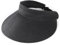 HeyCaps Women’s Visor Straw Hat - Summer Foldable Sun Protection Travel Breathable Adjustable Wide Brim Casual Beach Hat Stylish Black