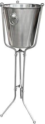 Chef-Hub Stainless Steel Wine and Champagne Bucket with Folding Stand