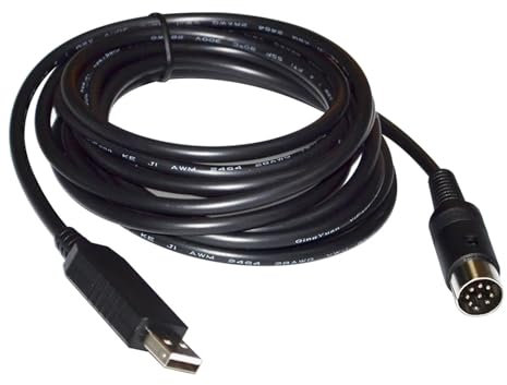 CONNECTEUR USB vers DIN 8 Broches MÂLE CONVERTISSEUR RS232 CÂBLE SÉRIE for INDICATEUR DE Poids ÉLECTRONIQUE vers PC(5m)