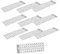 Homoyoyo 10pcs Russian Keyboard Stickers: Frosted Non-glare Transparent English Background Alphabet Letters - for PC Computer Laptop Keyboards