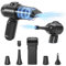 GOAMGE Elettrico Rimuovi Polvere Aria Compressa Senza Fili, 4-in-1 80000 Giri/Min Soffiatore Aria Compressa con Batteria Ricaricabile 6000mAh, 5 Ugelli per Tastiera PC e Auto, 360g Leggero