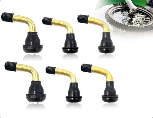 Emezddo 6 Stücke 90 Grad Roller Ventil,Tubeless Reifenventil,verwendet für Autos,Motorräder,Fahrräder,Elektrofahrzeuge,Zuhause,Reisen,Reparaturwerkstatt