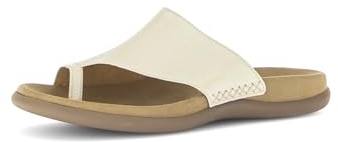 Gabor Damen Flip Flops, Frauen Zehentrenner,Kunst-Stoff,laessig,langlebig,leger,Pass-Form,Pflege-leicht,Plateau,qualitaet,Vanilla,39 EU / 6 UK