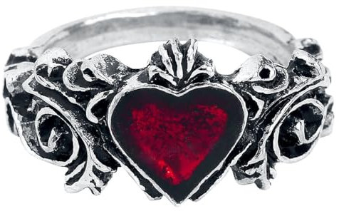 Alchemy Gothic Betrothal Frauen Ring silberfarben XXS Hartzinn Geschenke, Gothic