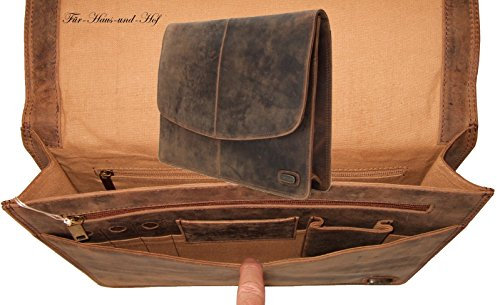 Harold's Collegemappe 37 x 28 x 7 cm Rind-Leder Aktenmappe Dokumentenmappe 339603