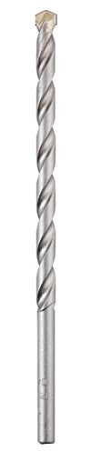 kwb Mauerdurchbruchbohrer Ø 10 mm, Länge 400 mm, mit robuster Hartmetall-Platte, spanlos geformter Bohrerspirale, kugelgestrahlter Oberfläche und Rundschaft, entspricht ISO 5468