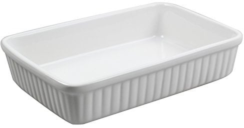 Mason Cash 2001.545 Collection Fine Stoneware Rectangular Baking and Serving Dish, Ceramic, White, 23 x 14 x 5 cm