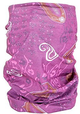Alsino Multifunktionstuch Schlauchtuch Halstuch Multischal Multiscarf, Variante wählen:MF-140 lila pink Paisley