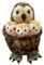 The Puppet Company - Hide Away Puppets - Tawny Owl with 3 Babies Hand Puppet