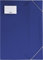Brunnen 104705330 Sammelmappe FACT!pp (A3, transluzente PP-Folie, mit Gummizug, mit Namensschild) blau
