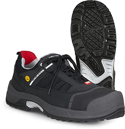 Ejendals 3018-44 Jalas 3018 Zenit Sicherheitsschuhe, Schwarz/Grau/Rot, Größe 44