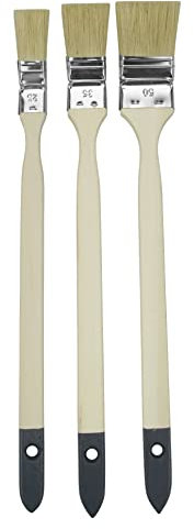 Wow!Tools Heizkörperpinsel-Set 3-teilig, Standard 3 x Heizkörper-Pinsel 25 mm, 35 mm, 50 mm Schiefergrau,
