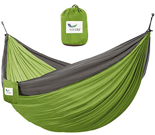 Vivere Parachute Doppel-Hängematte, Nylon, Sturm/Apfel