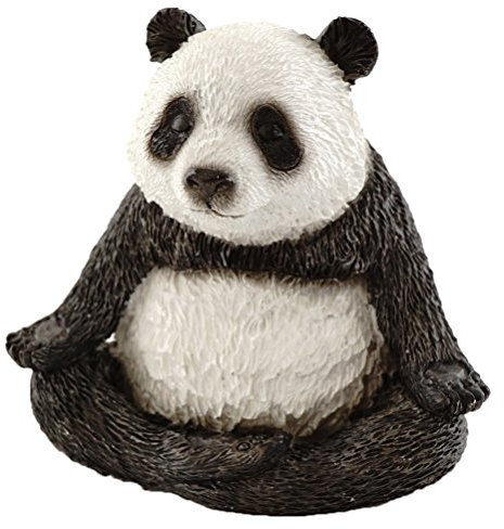 Top Kollektion Miniatur-Fairy Garden und Terrarium niedliche Yoga Panda-Meditation Lotus Pose Figur