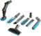 4YourHome Brush Attachment Tool Kit for Numatic Henry Hetty Vacuum Cleaners, Includes Grey 32mm tools with blue bristles and 8 different accessories