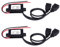 DC 12V to DC 5V Dual USB Adapter Converter Module Dual Power Adapter Converter Step Down Module for Car Motorcycle Phone Charge (2Pcs)