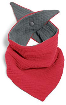 nanito Baby Dreieckstuch aus Musselin Bio Baumwolle – Halstuch & Sabberlätzchen für Babys und Kleinkinder – Bandana Lätzchen mit Druckknopf – GOTS zertifiziert – Made in Berlin