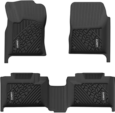LASFIT Fußmatten passend für 2016–2021 Jeep Grand Cherokee / 2016–2021 Dodge Durango (nur 2. Sitzreihe), Allwetter-Autoauskleidungen