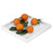 Vassoio Bianco, Vassoio in Legno Bianco Vassoio Portaoggetti da Scrivania Multiuso Vassoio da Appoggio per Accessori Cameriere per Cucina, Bagno, Ufficio - 20x20cm/7,9''x7,9''