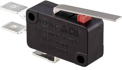TRU COMPONENTS TC-9122120 Mikroschalter 250 V/AC 16A 1 x EIN/(EIN) tastend, 3 Stück
