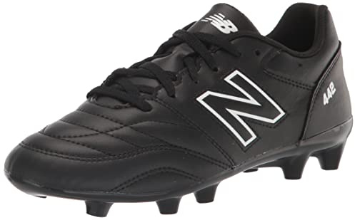 New Balance Kid's 442 V2 Academy FG Junior Soccer Shoe, Black/White, 5 Wide US