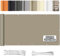 WEALSFUN Balkonabdeckung (390Größen & 8 Farben) Balkonverkleidung Ohne Bohren blickdichte Wind UV-Schutz mit Ösen Kabelbinder Kordel,50X100CM Khaki