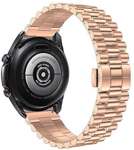 Strap-it Presidential Stalarmband - kompatibel mit - Polar Ignite 1 - Armband - Ros?gold - fur Polar Ignite 2 - Polar Ignite 3 - Polar Unite - Polar Pacer