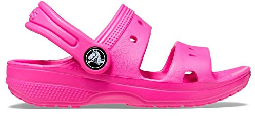 Crocs Classic Sandal T, Sandali Unisex - Bambini e Ragazzi, Juice, 19/20 EU