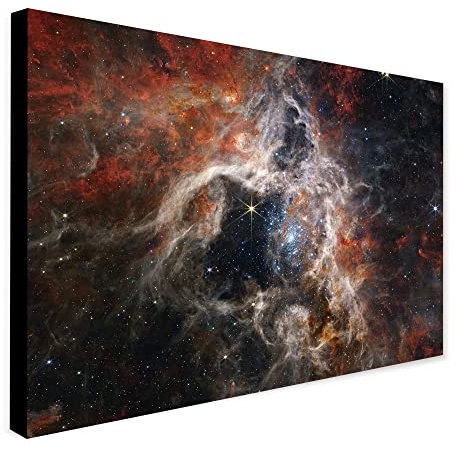 Leinwandbild A Cosmic Tarantula von der NASA, James Webb Telescope, verpackt, gerahmt, A2 61 cm x 41 cm)
