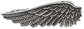 Krawattennadel für Herren, Krawattenklammer Hochzeit Versilbert Flügel Tie Clip 5CM Schmuck Geschenke