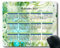 YENDOSTEEN Kalender 2024 Mauspad Gaming Großes Mauspad, Sand Sea Beach Himmel Licht Licht Mauspad mit Rutschfester Gummibasis