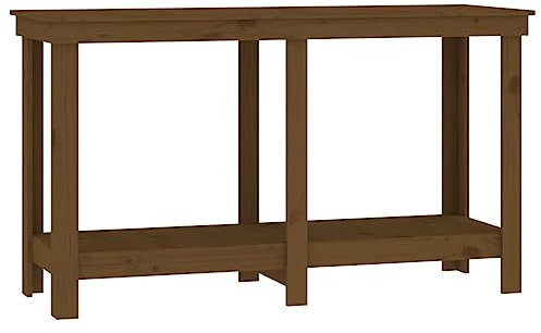 vidaXL Werkbank Honigbraun 140x50x80 cm Massivholz Kiefer