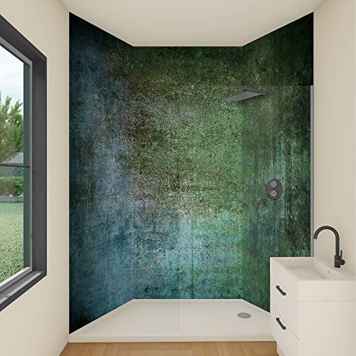 yourplate Duschrückwände mit individueller Größe (3 Rückwände – Premium Matt – st03) – Duschrückwand Alu mit Feuchtigkeitsschutz – Rückwand Dusche zur einfachen Montage