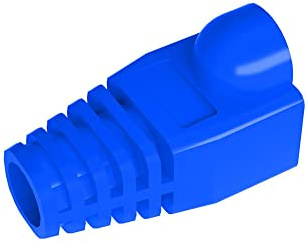 VIVOCH 50 Pcs Cat5 Cat5E Cat6 Strain Relief Boot, RJ45 Plug Connector Cover Modular Network Plug Cap Cable Connector Boots, Blue