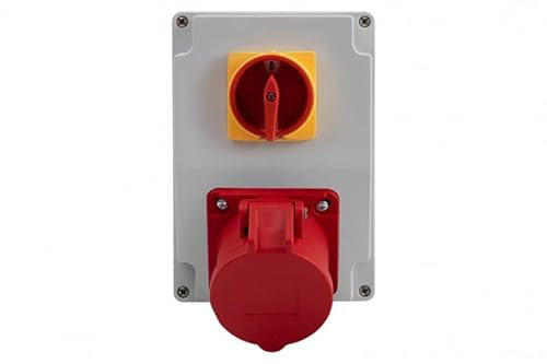 RSE RS KOMBI Baustromverteiler CEE Kraftstrom Wandverteiler Strom Verteiler, 13. RS-KOMBI 32A 5P, 0-1 SCHALTER 32A-Z