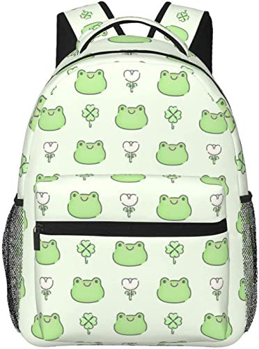 QQIAEJIA Frosch Rucksack für Frosch Laptop Rucksäcke Büchertaschen für College Reisen für Erwachsene Männer Frauen Reisetasche Busniess Rucksack