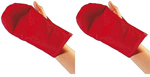 TRIXIE 2328 Fussel-Handschuh, beidseitig, rot, 1 Stück (Packung mit 2)