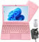 10.1inch mini Laptop,8GB RAM 128GB SSD ,IPS Display 1280*800,With Intel Celeron N4020 Processor Portable Computer Built-in Camera，WiFi,USB Lightweight and Powerful with Windows 11 OS (Rose Gold)