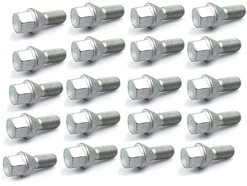 ROBUST 20x Radbolzen Radschrauben Satz Alufelge Stahlfelgen für Opel Agila Adam Astra F G H Combo Corsa A B C D E Kadette Omega Tigra Meriva A B Vectra A B C Zafira A B Suzuki Splash Vitara 51732885