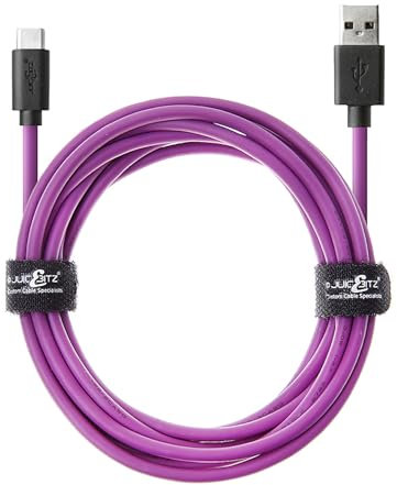 JuicEBitz Phone Charger Cable, USB A to USB C Cable 0.5m, USB Cable, 480mbps, Fast Charger USB C Compatible with Samsung Galaxy, Google Pixel, iPad, LG, Huawei, Sony Xperia + More, Purple