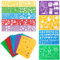 LAUMOE 20 Stück Schablonen Kinder, Malschablonen Kinder, Zeichenschablonen Kinder Schablonen Malen Kinder Schablonen Malen Set für Scrapbooking Bullet Journal Diy Geschenkkarten