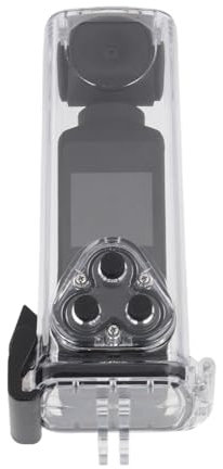 flexman Cámara Acción Impermeable 360 Grados, 4K HD 16 MP 270° Giratoria Antivibración WiFi Cámara Bolsillo con Clip de Micrófono Estuche Impermeable para Montar al Aire Libre Buceo Tiro