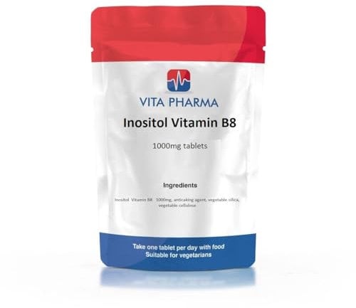 VITA PHARMA Inositol (Vitamin B8) 1000mg 120 Tablets