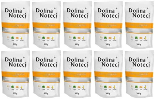 Dolina Noteci Premium Nassfutter für Hunde Ente mit Kürbis Glutenfrei 10 x 500g