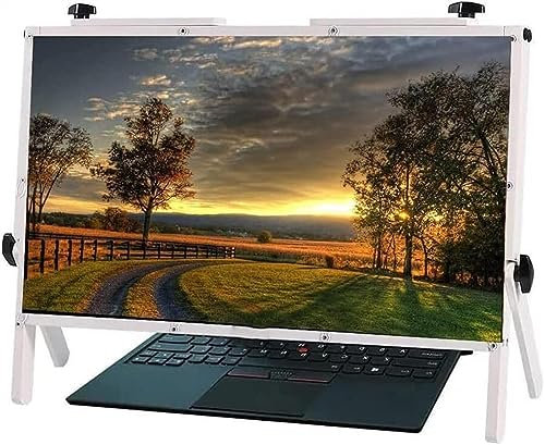 MOOWI Lupe mit Halterung Bildschirmlupe, Laptop-Bildschirmlupe, Ultraklare Blaulichtlupe, 3D-HD-Mobile-TV-Bildschirmlupe, Geeignet, lc-66