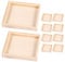Luxshiny Puzzle-Würfelblöcke Ablagefach 10 Stück Quadratische Puzzle-Sortierschalen 3D-Puzzle-Spielzeug-Organizer Puzzle-Tischbrett Für Montessori-Aktivitäten Kunsthandwerk