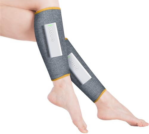 Belena Leg Compreez - DOPPELPACK - Wadenmassage - Kompression, Vibration & Wärme - beugt Muskelkater vor - 3 Kompressions- & Wärme-Stufen - Timerfunktion & Temperaturregelung - Massagegerät