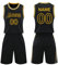 Basketball Trikot 2-Teiliges Personalisiert(Name und Nummer) Basketball ärmellose Anzug, Kinder/Erwachsene Sportswear Weste + Shorts, Benutzerdefiniert Basketball Trikot Shirt Schwarz 30