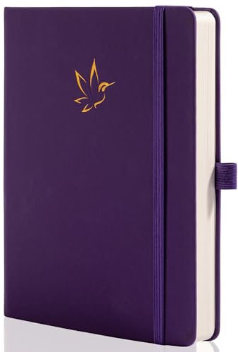 MGGAO Taccuino foderato, diario per scrivere, foderato college con 320 pagine, quaderno con copertina rigida per scrivere, carta spessa 100 gsm, formato A5, studio lavoro affari